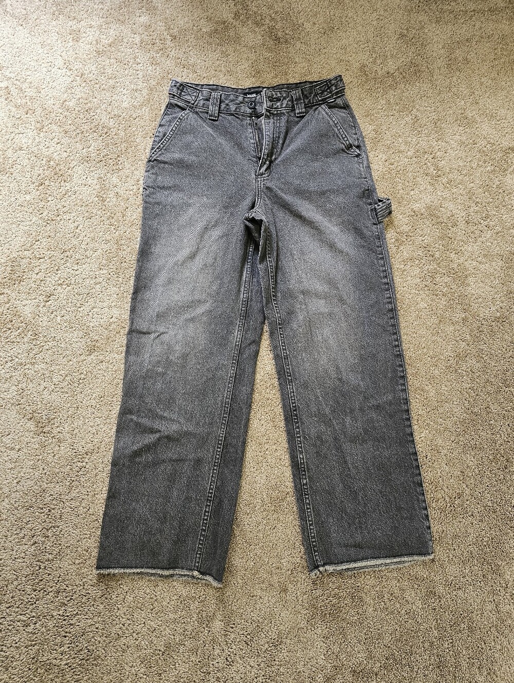 Vans Women's Gray Straight-Leg Jeans